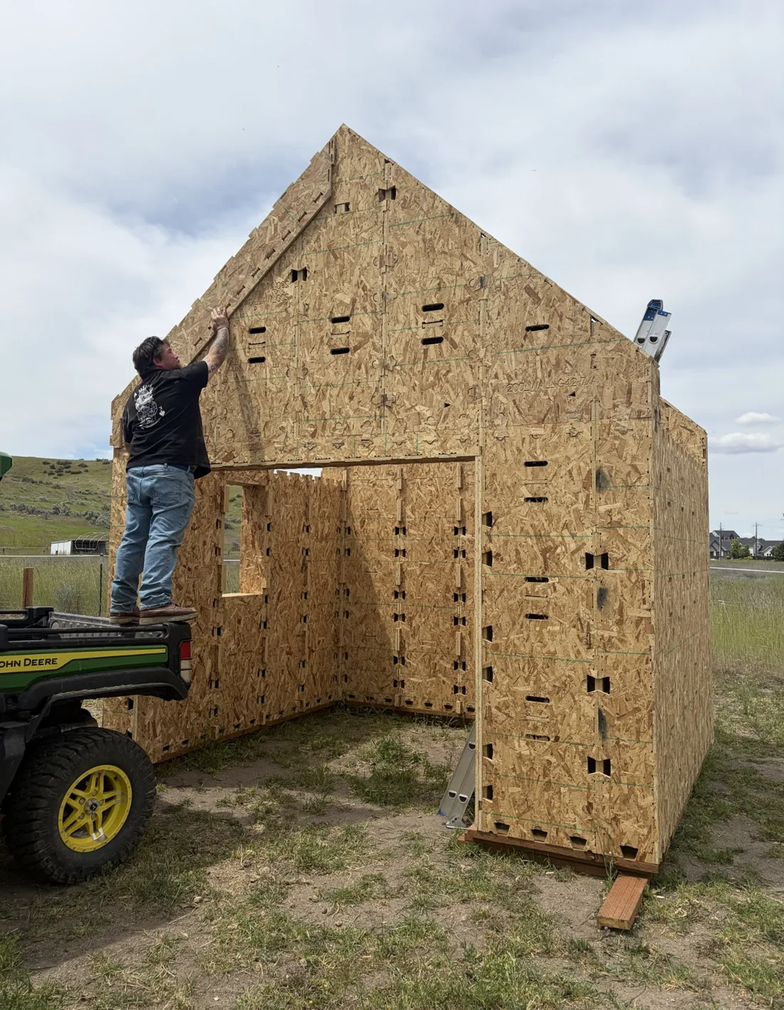 A small prototype structure under construction